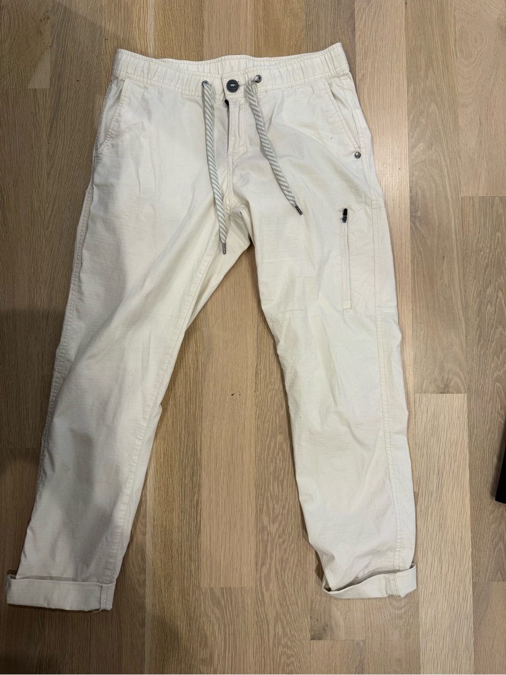 Vuori Off-White Drawstring Chinos